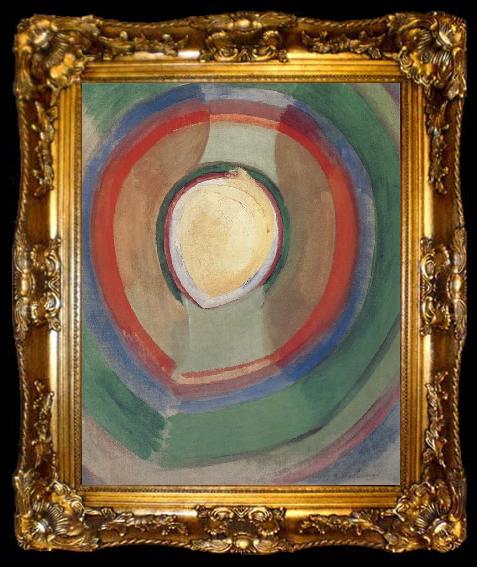 framed  Delaunay, Robert Cyclotron-s shape Moon, ta009-2